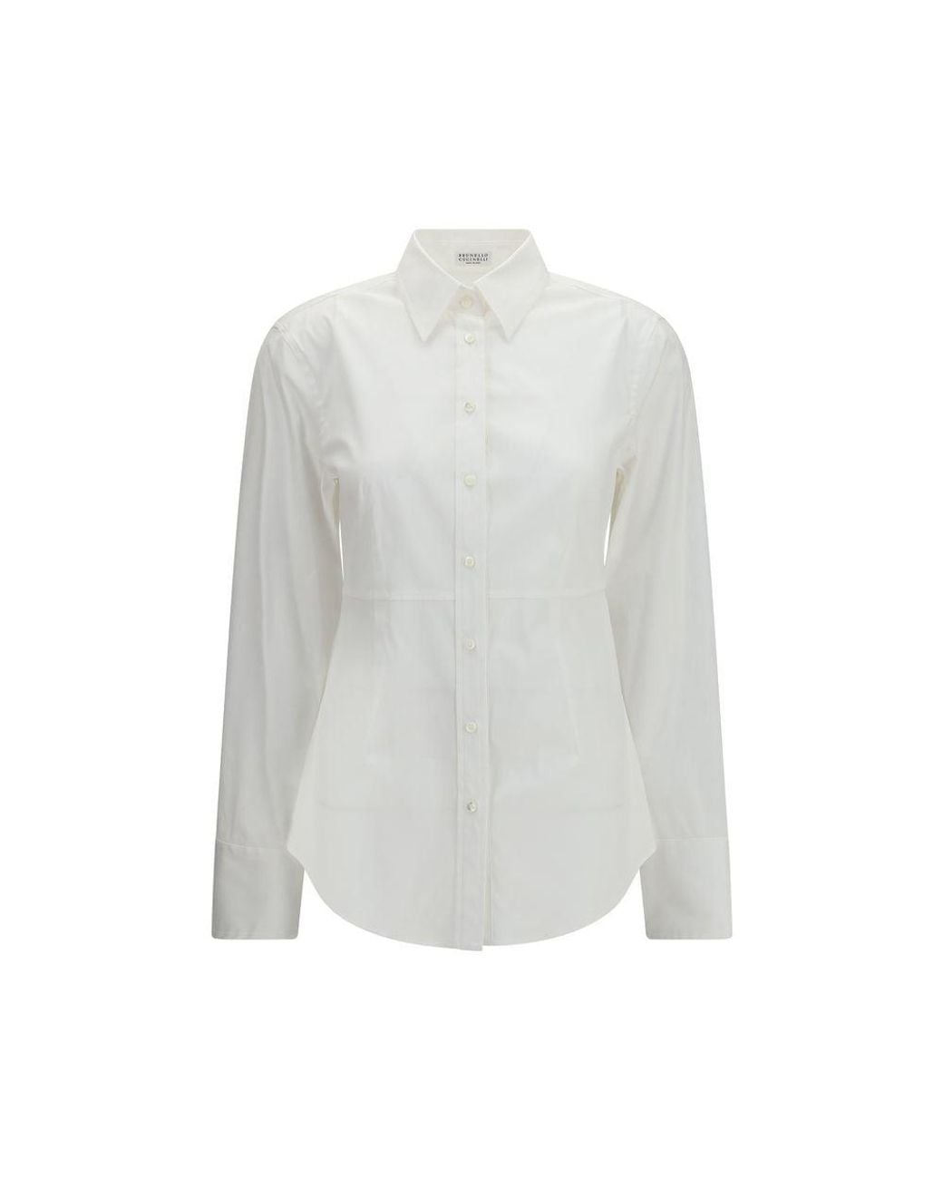 Brunello Cucinelli White Cotton Shirt