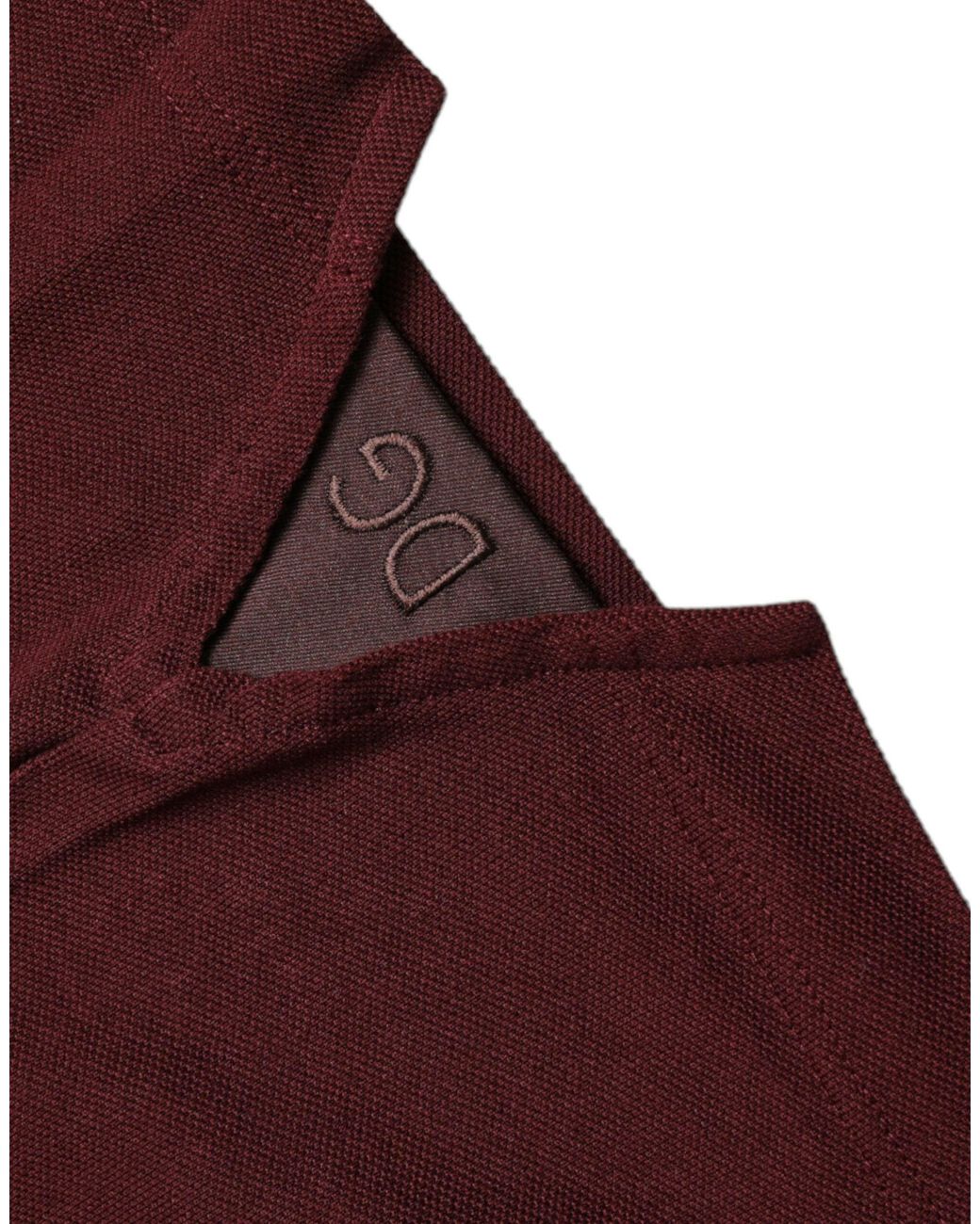 Dolce & Gabbana Red Elegant Cotton Blend Polo Tee for men