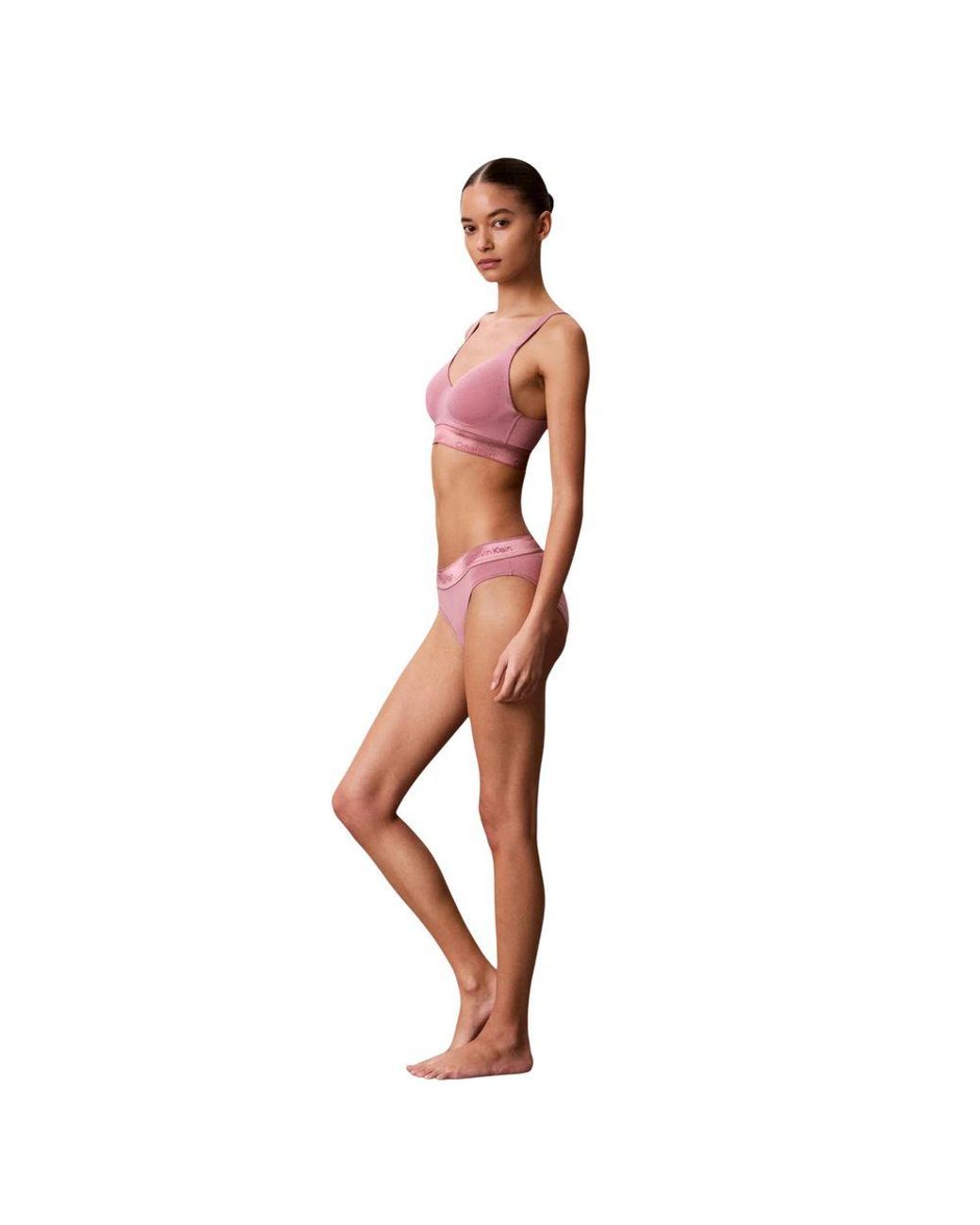 Calvin Klein Purple Cotton Bra