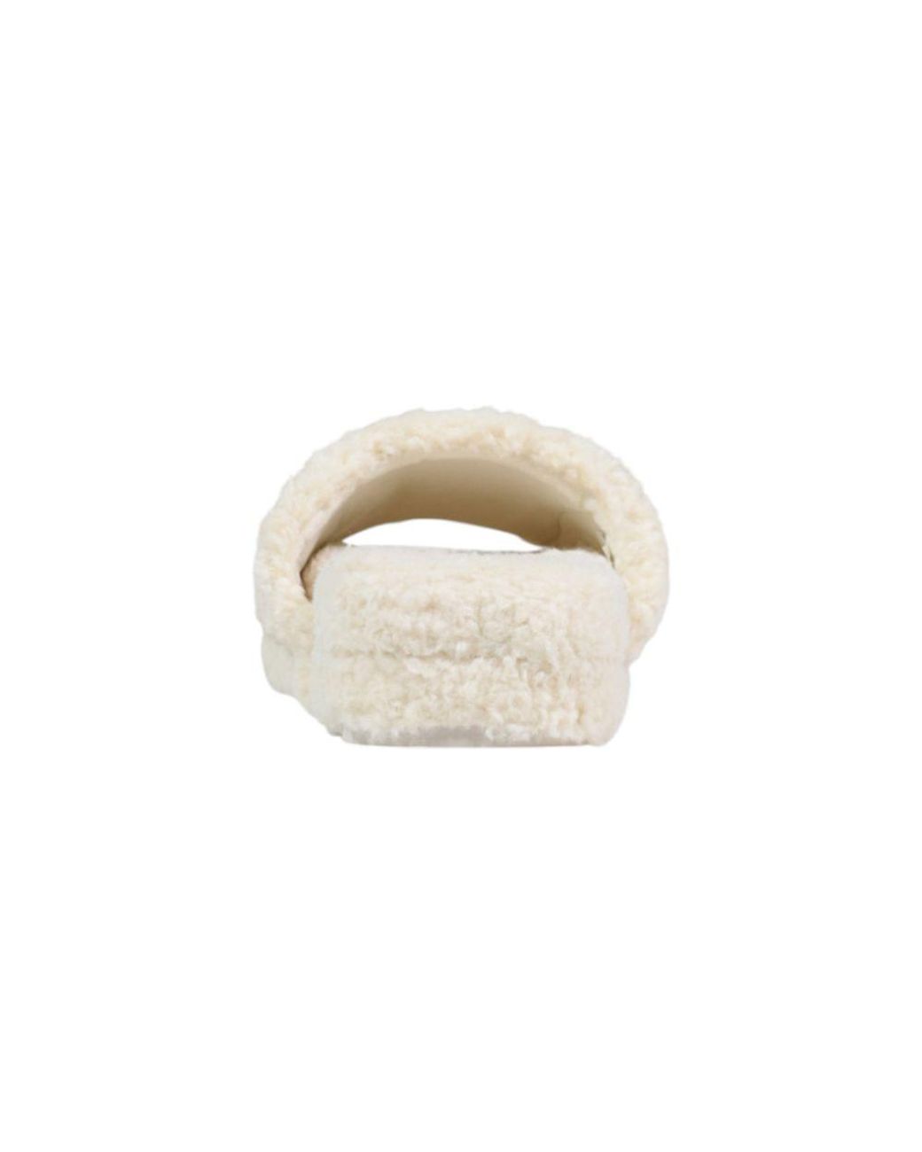 Ralph Lauren White Cream Textile Slippers