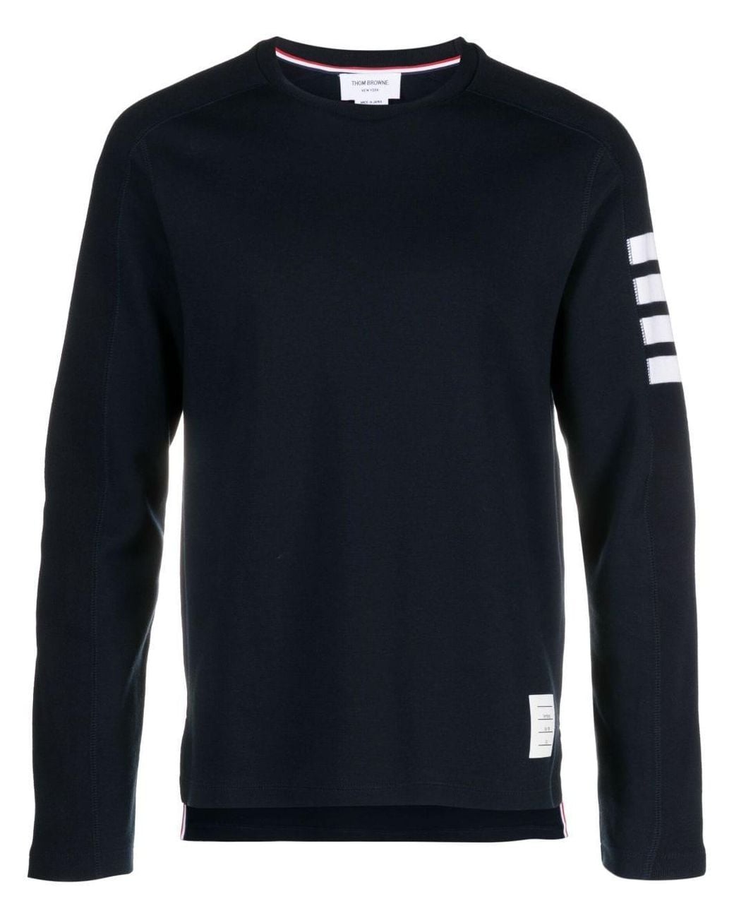 Thom Browne Gray 4-Bar Long-Sleeved T-Shirt for men