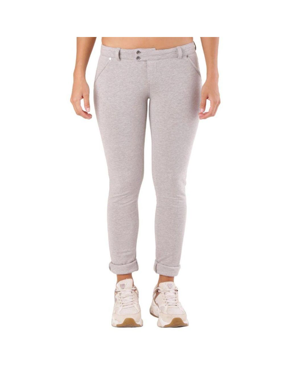 Met Gray Cotton Skinny Pants