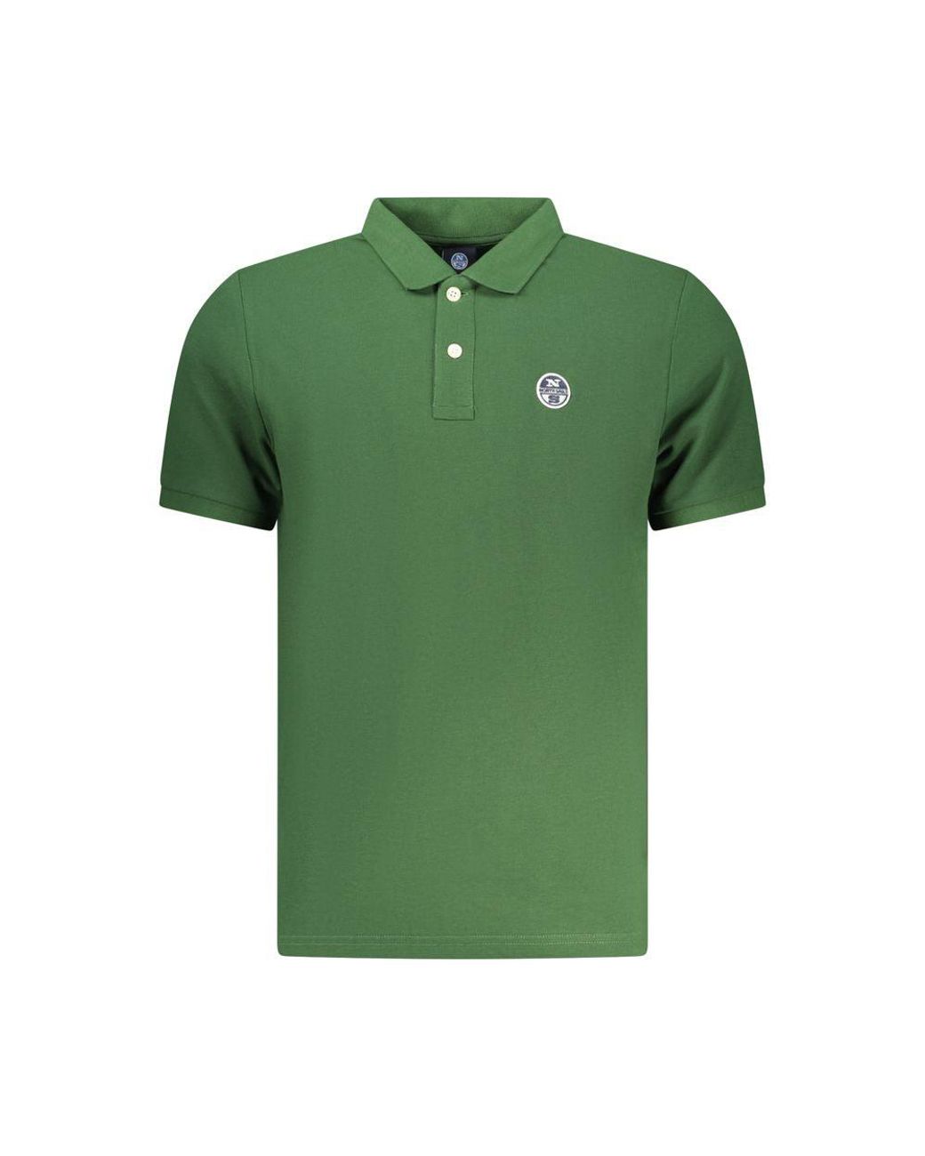 North Sails Green Verde Cotton Mens Polo Shirt for men