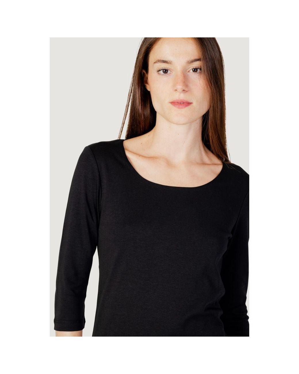 Street One Black Cotton Tops & T