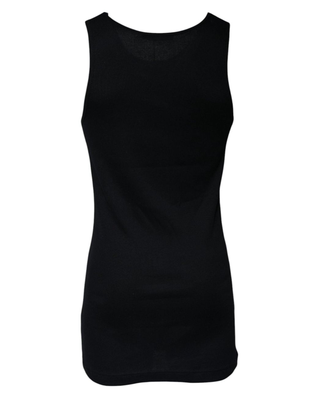 Dolce & Gabbana Black Ribbed Tank Top Underwear for men