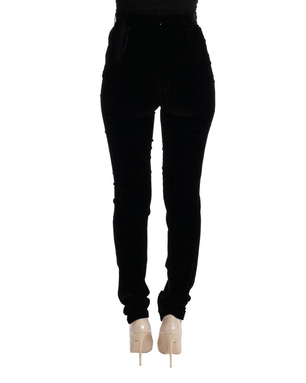 Ermanno Scervino Black Sleek High-Waist Trousers