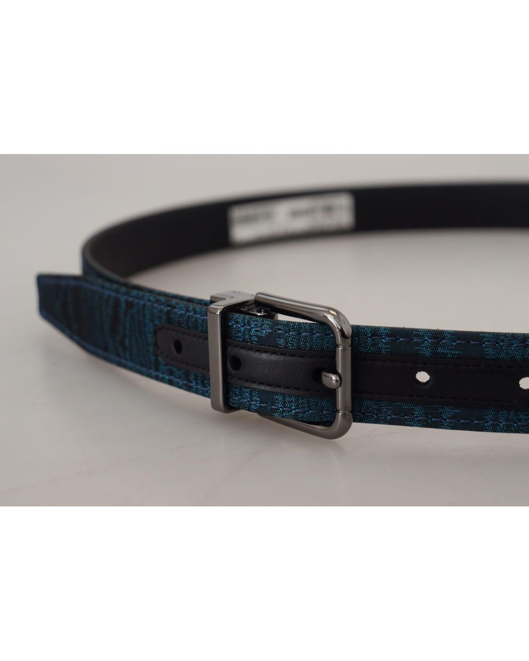 Dolce & Gabbana Black Elegant Jacquard Designer Belt for men