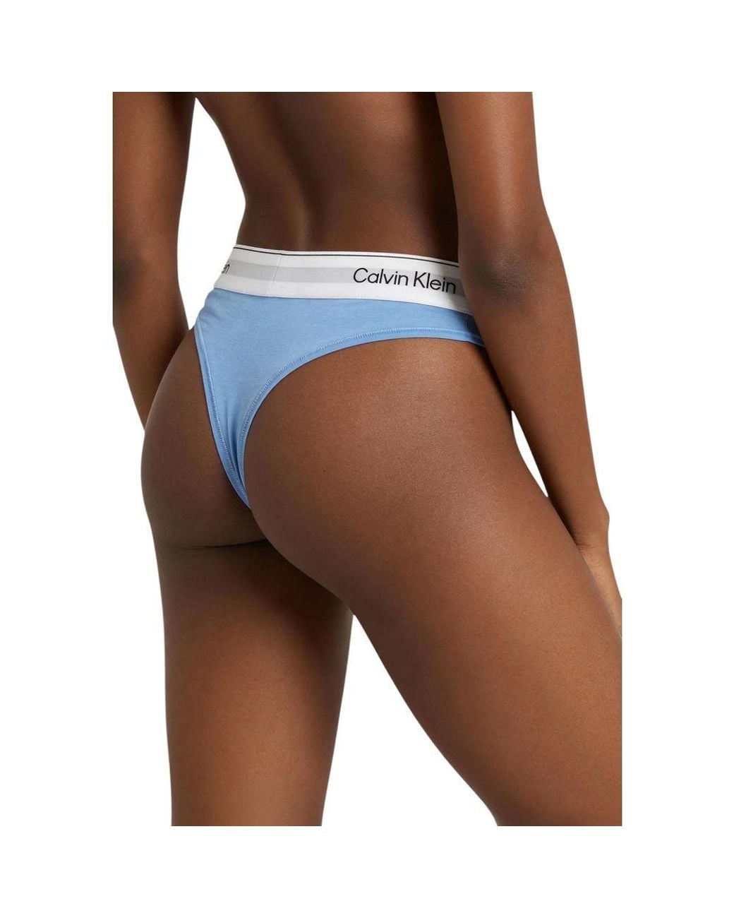 Calvin Klein Blue Cotton Pantie