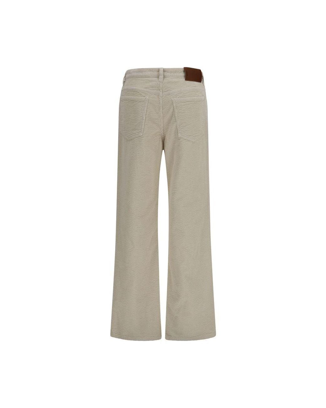 Marni Gray Beige Cotton Flared Pants