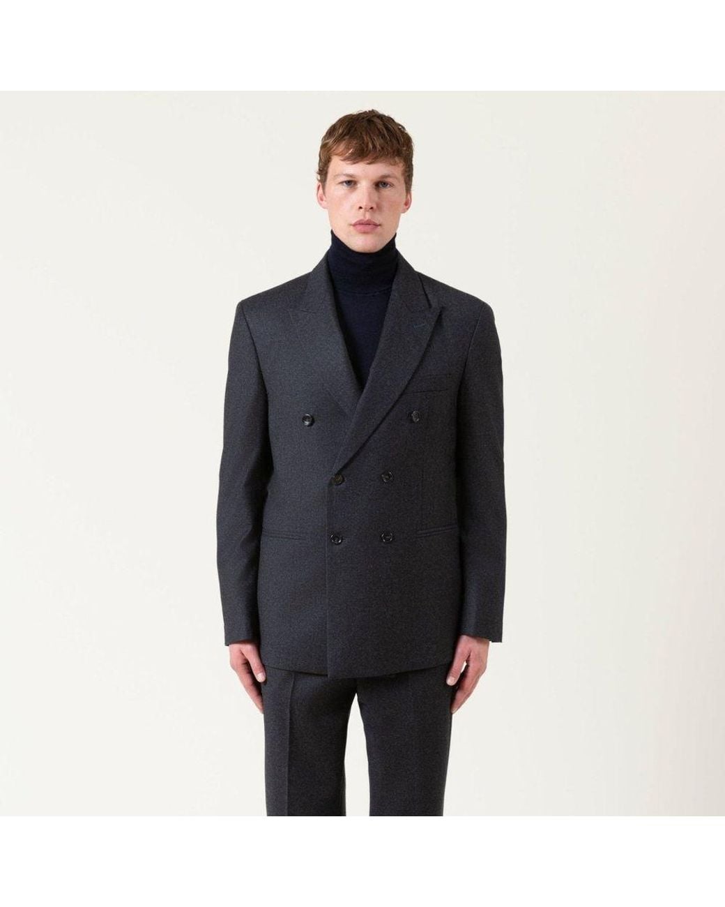 AUTORE Black Gray Wool Full for men