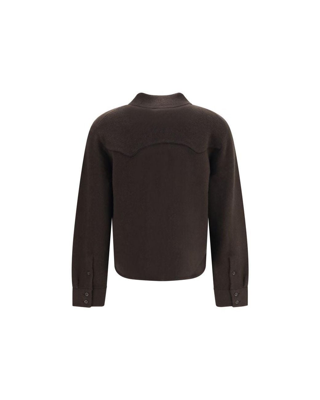 Guest In Residence Black Brown Cashmere Dress Shirt