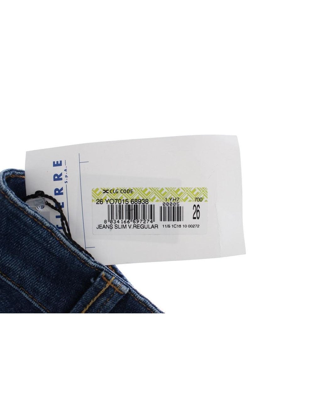 Roberto Cavalli Blue Cotton Stretch Low Waist Jeans