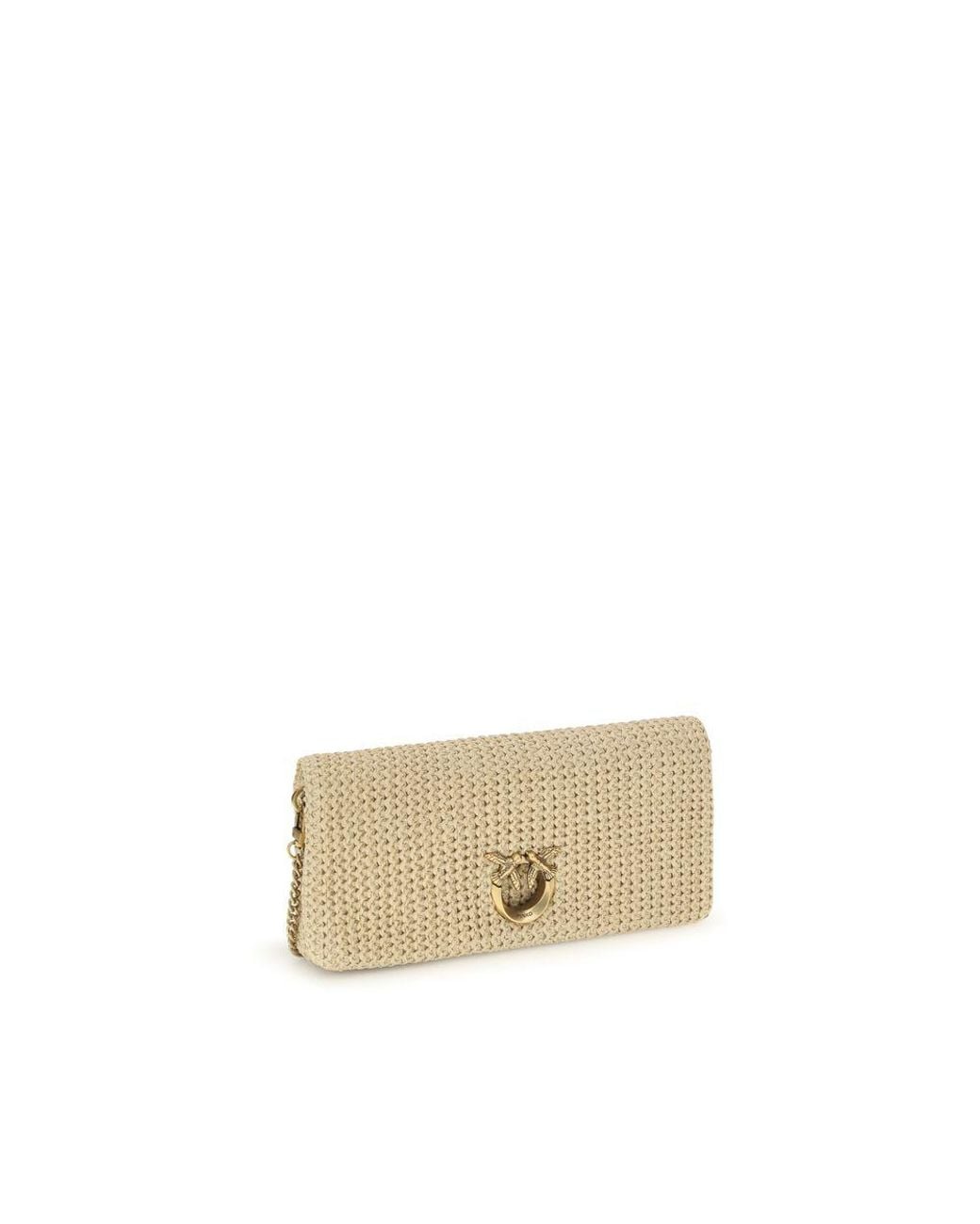 Pinko Natural Beige Polypropylene Shoulder Bag
