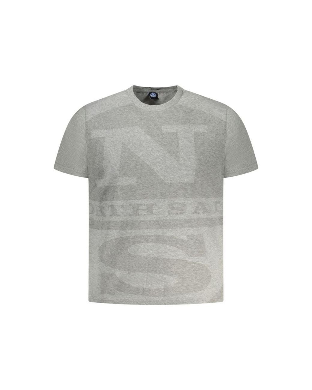 North Sails Gray Grigio Cotton Mens T for men