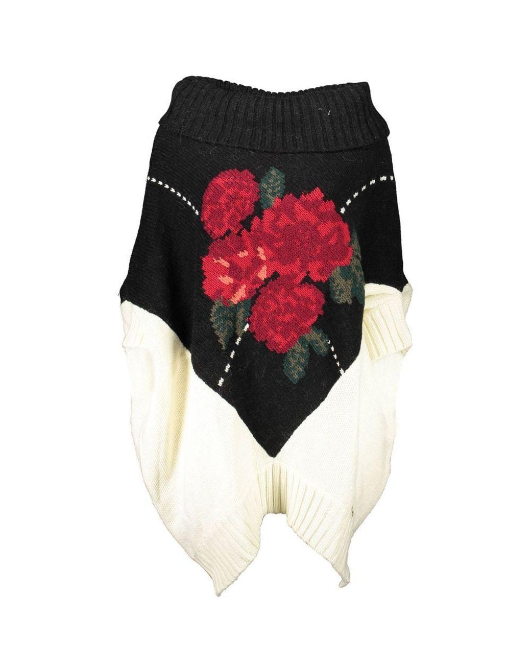 Blugirl Blumarine Black Bianco Acrylic Sweater