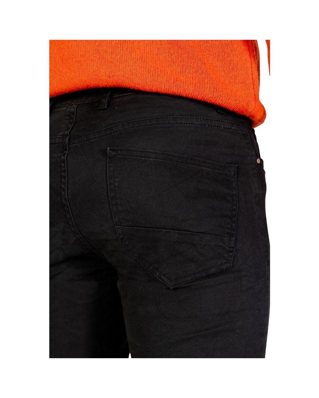 Borghese Black Gray Cotton Skinny Pants for men
