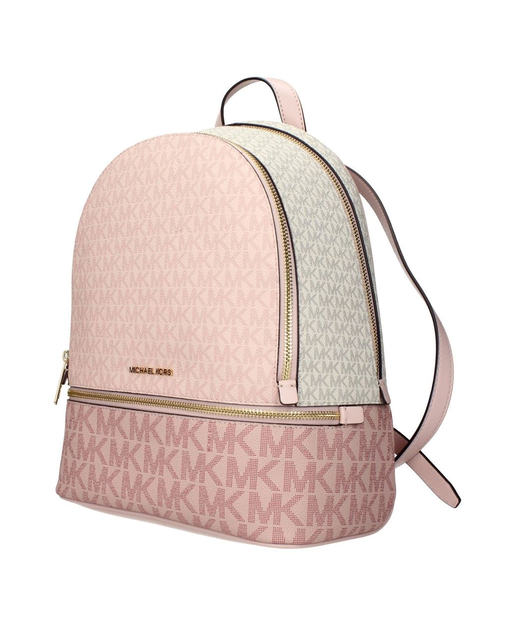 Michael Kors Pink Rhea Fabric Backpacks And Crossbody Bags/Dusty