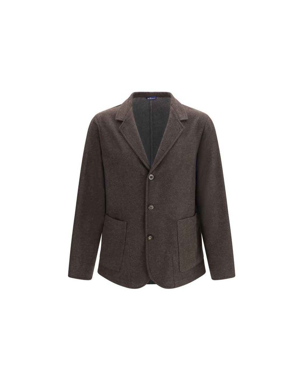 Finamore 1925 Gray Brown Wool Oves Aries Full for men