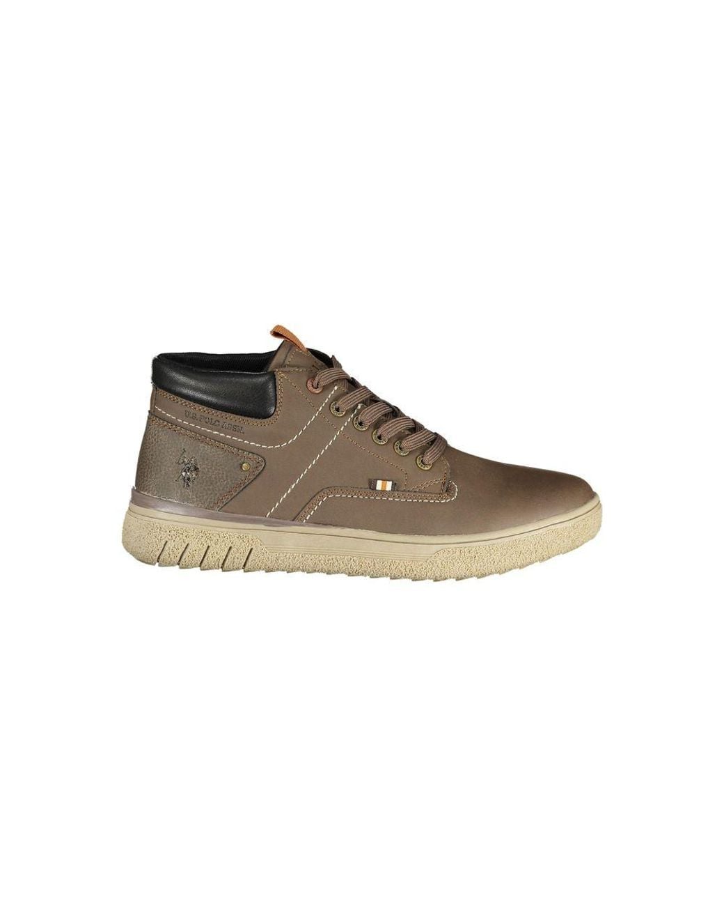 U.S. POLO ASSN. Brown Polyurethane Men's Sneaker for men