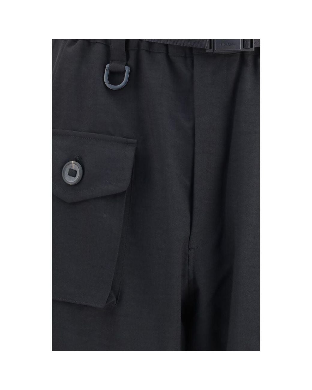 Y-3 Blue Black Polyester Athletic Pants - L for men