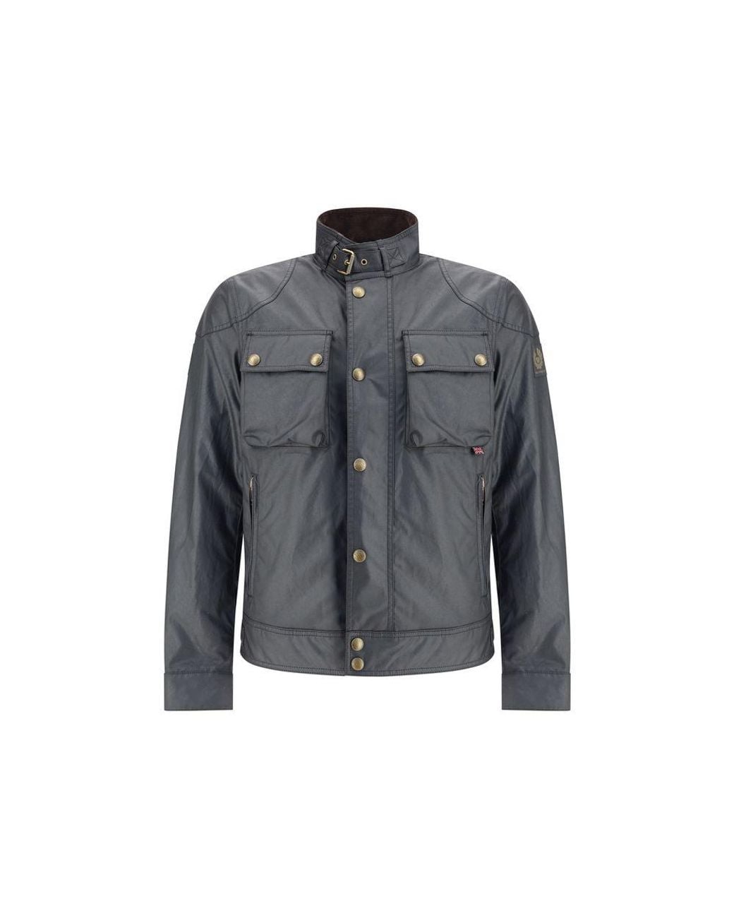 Belstaff Gray Racemaster Jacket for men