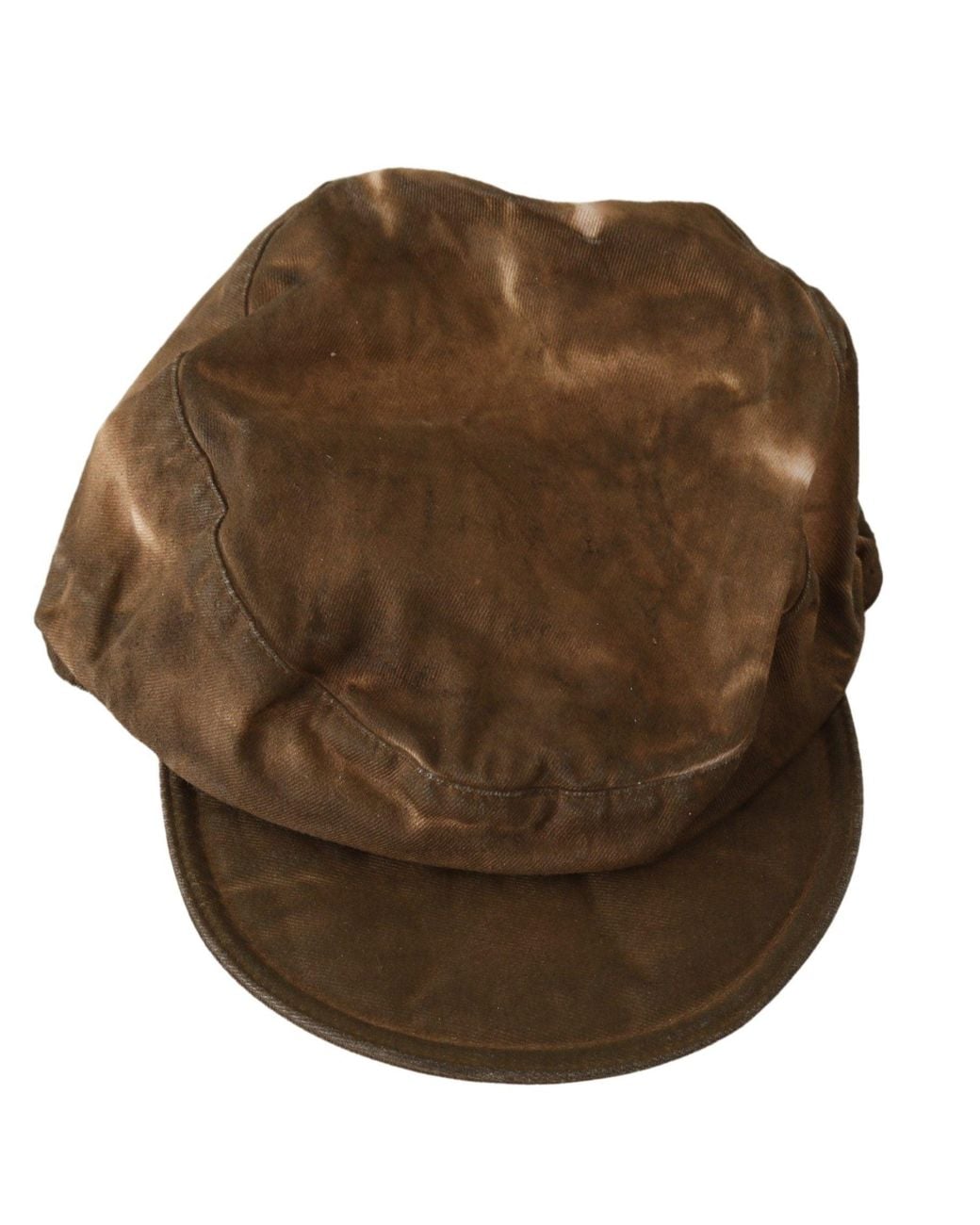 CoSTUME NATIONAL Brown Newsboy Beret Cabbie Fedora Hat for men