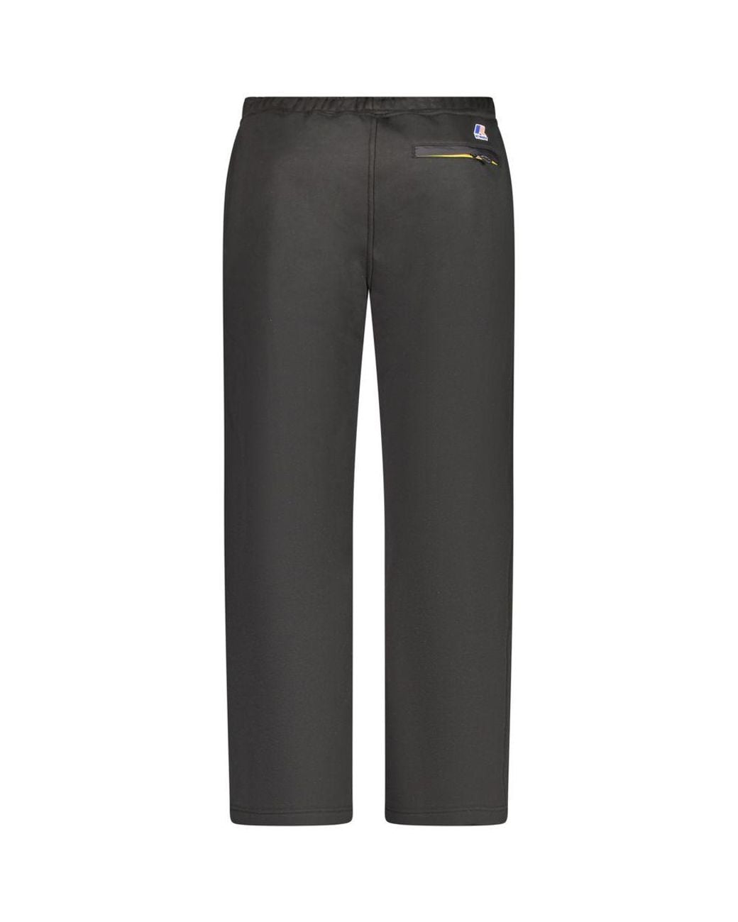 K-Way Gray Black Cotton Men's Sports Trouser - S for men