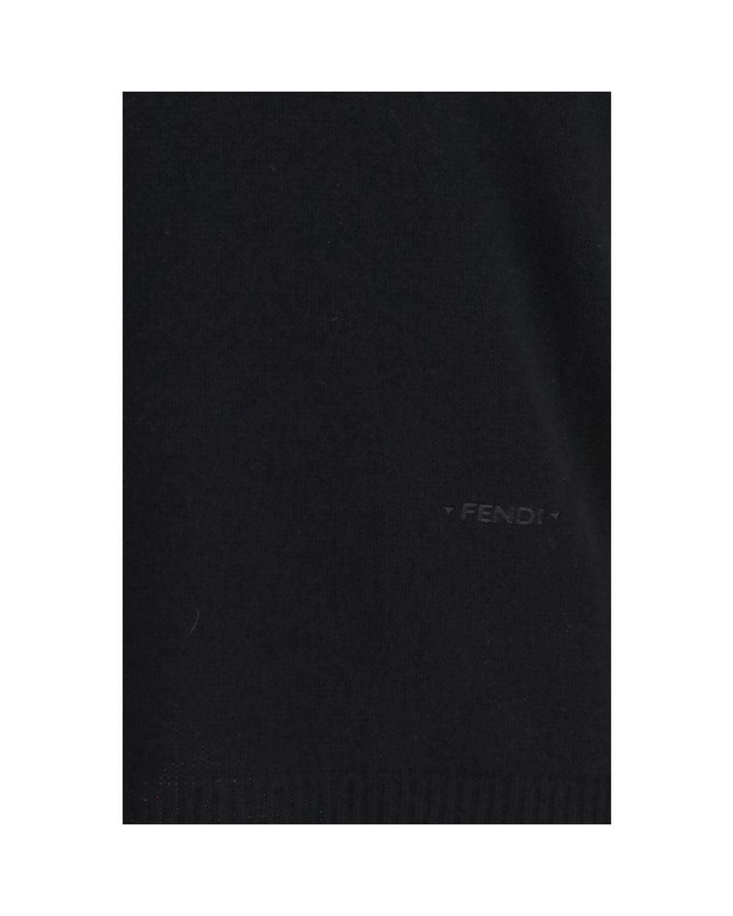 Fendi Black Cashmere Sweater for men
