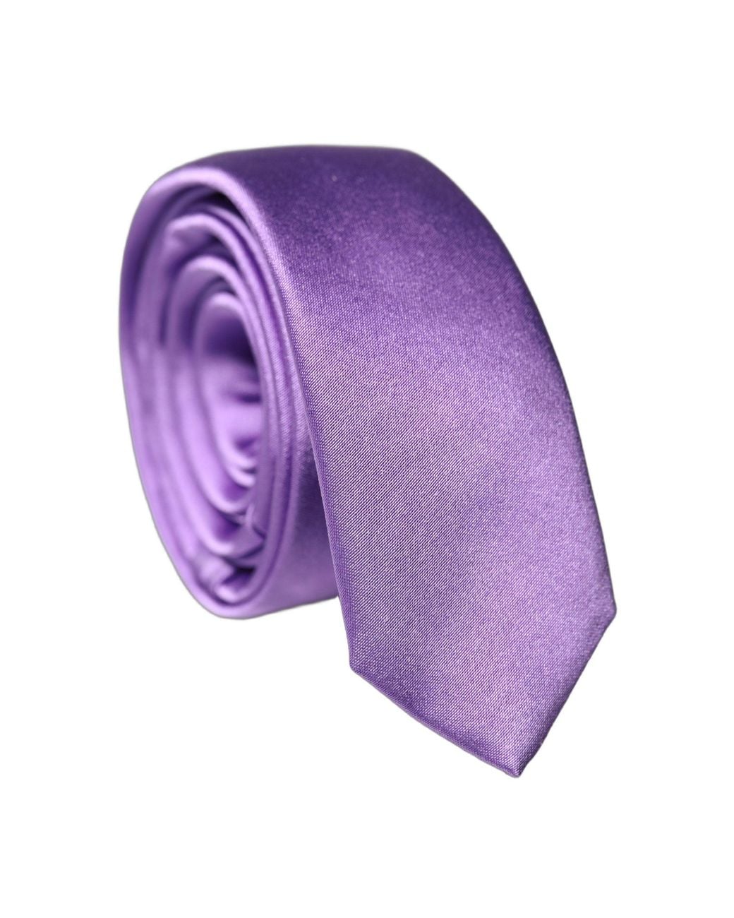 Dolce & Gabbana Purple Solid 100% Silk Adjustable Men Tied Necktie Tie for men