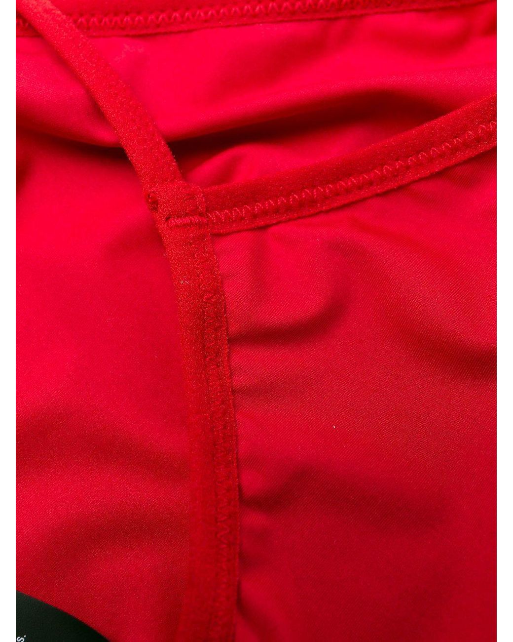 Ann Demeulemeester Red Spaghetti Strap Bra