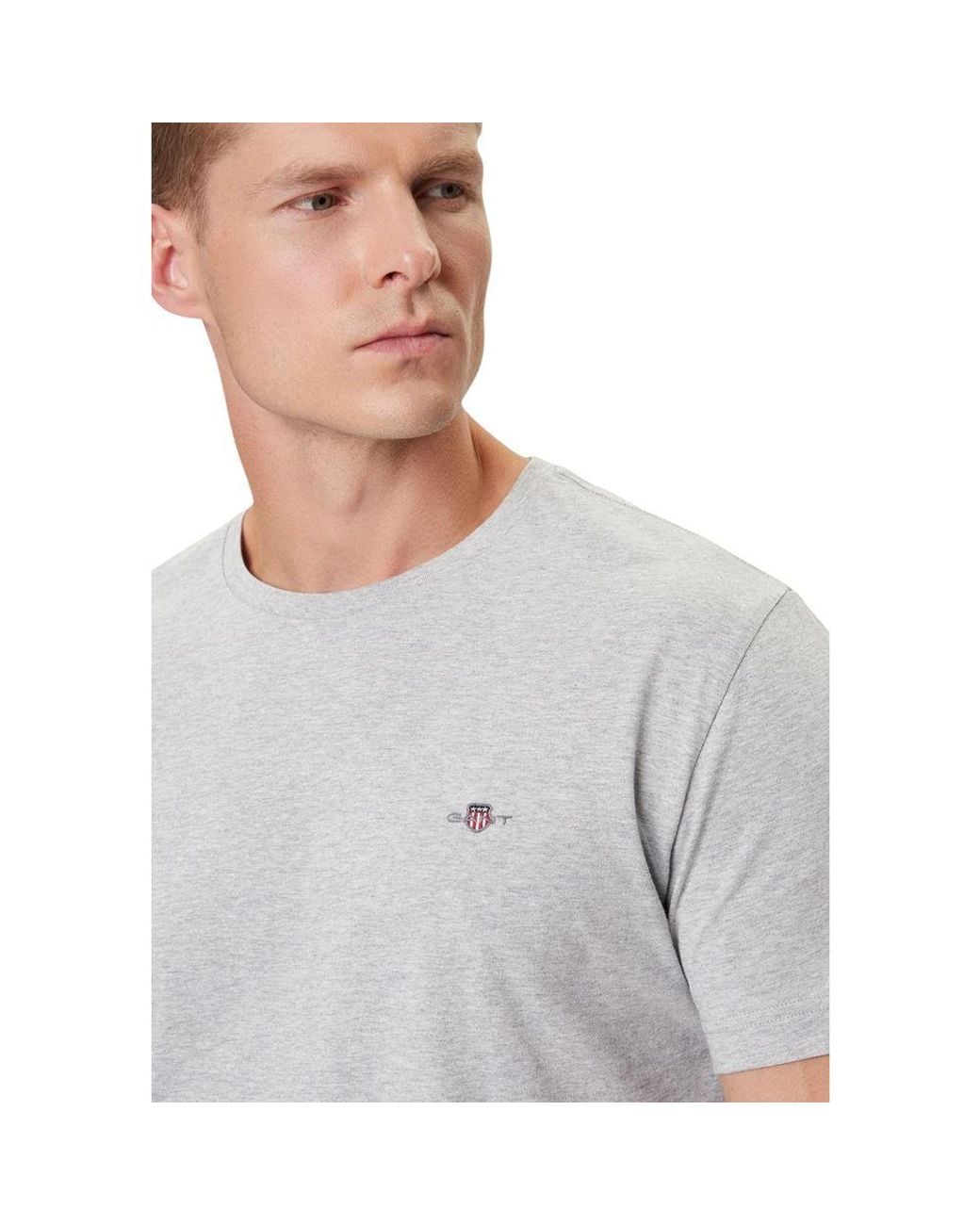 Gant White Cotton T-Shirt for men