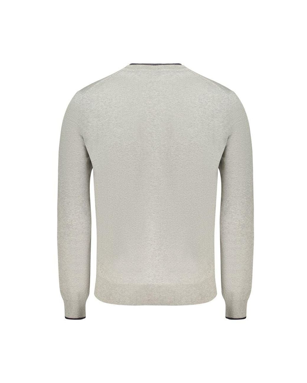 North Sails Gray Cotton Sweater for men