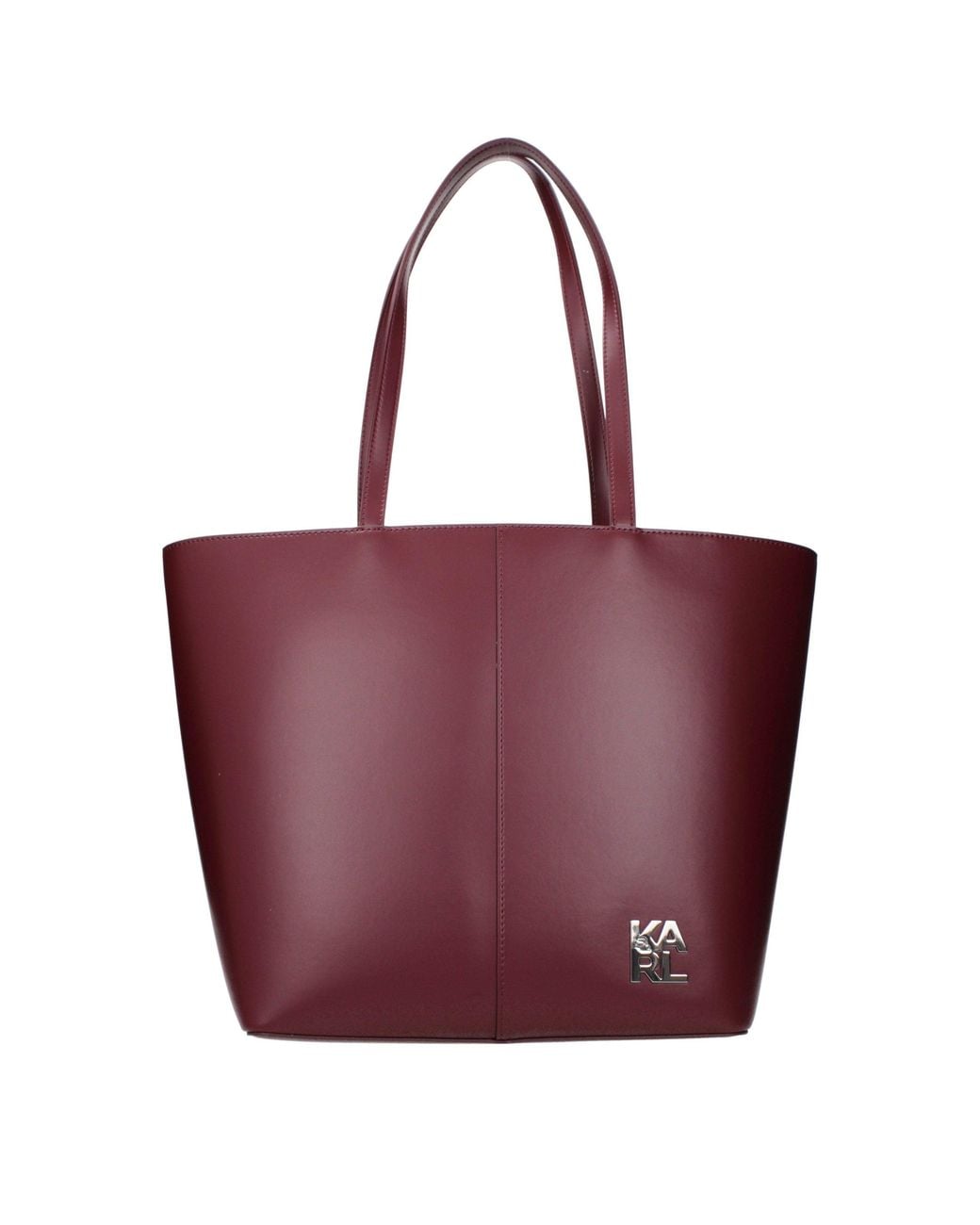 Karl Lagerfeld Red Polyethylene Shoulder Bag
