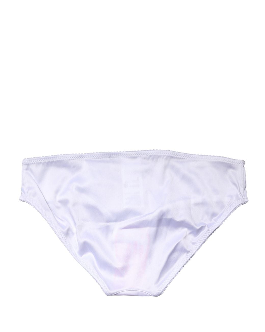 Dolce & Gabbana Blue White Silk Stretch Mid Waist Brief Panty Underwear