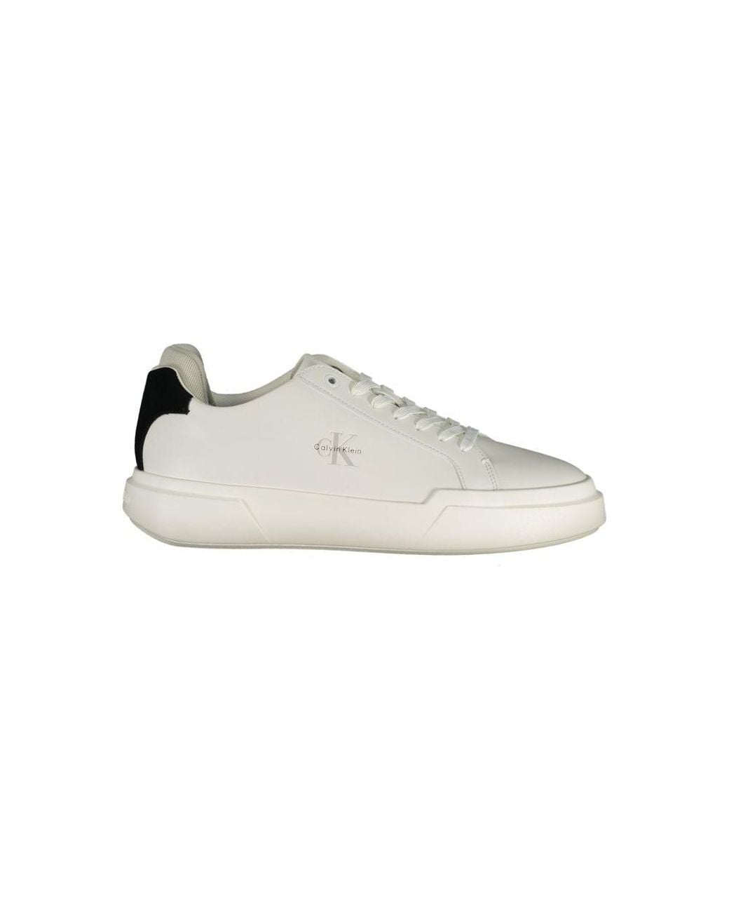 Calvin Klein Multicolor White Polyurethane Men Sneaker for men