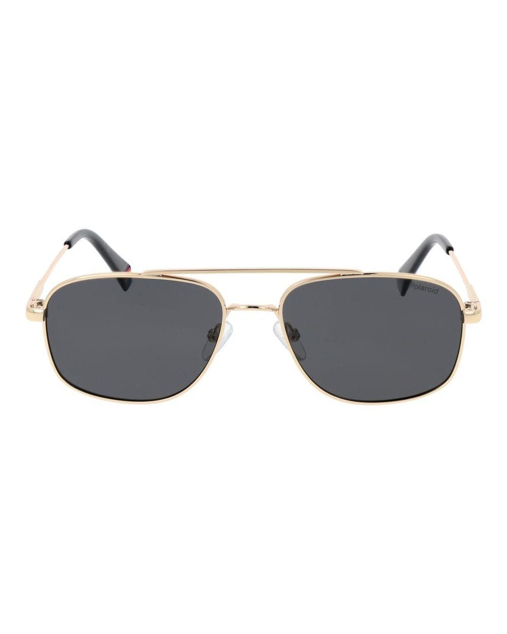 Polaroid Black Gold Metal Sunglasses for men