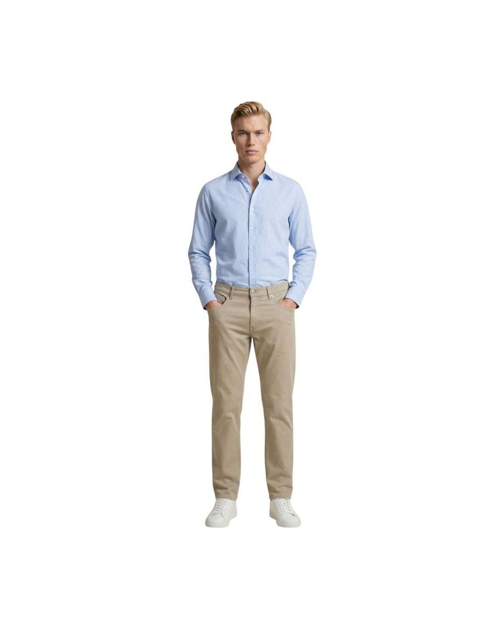 Guess Blue Cotton Skinny Pants for men