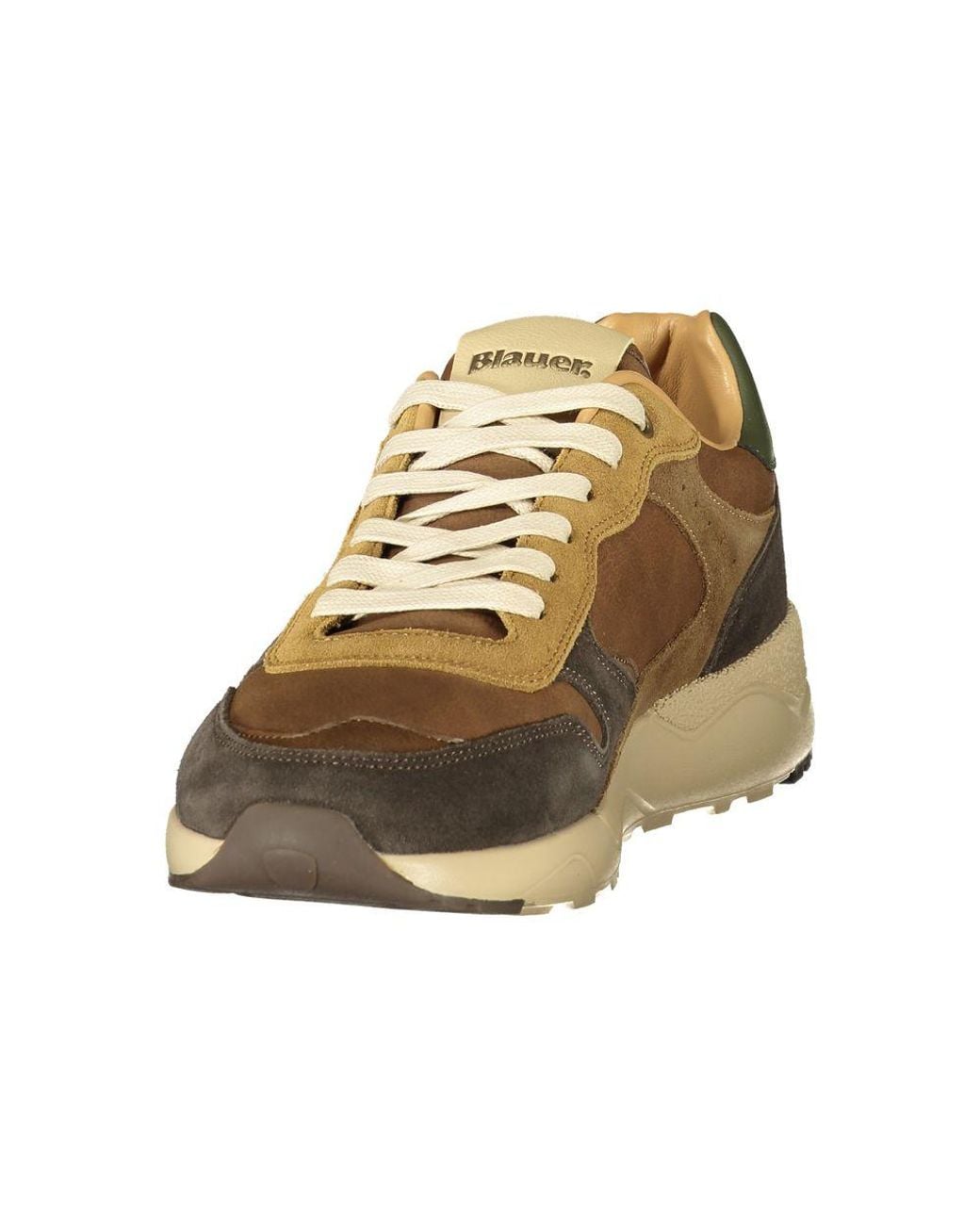 Blauer Metallic Polyester Athletic Sneakers for men