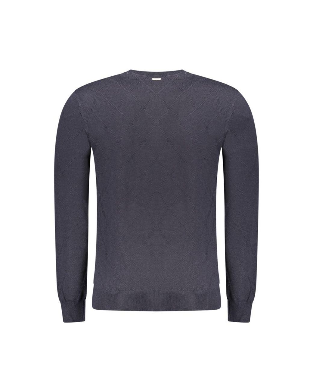 Guess Blue Wool Sweatshirt for men
