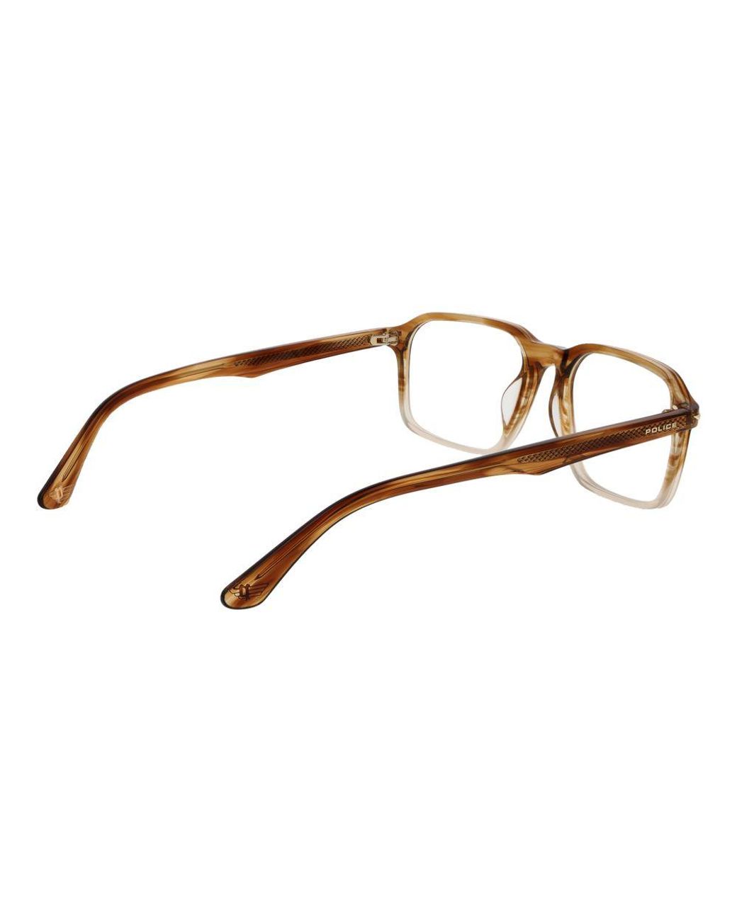 Police Brown Cellulose Acetate Glasses (frames) for men