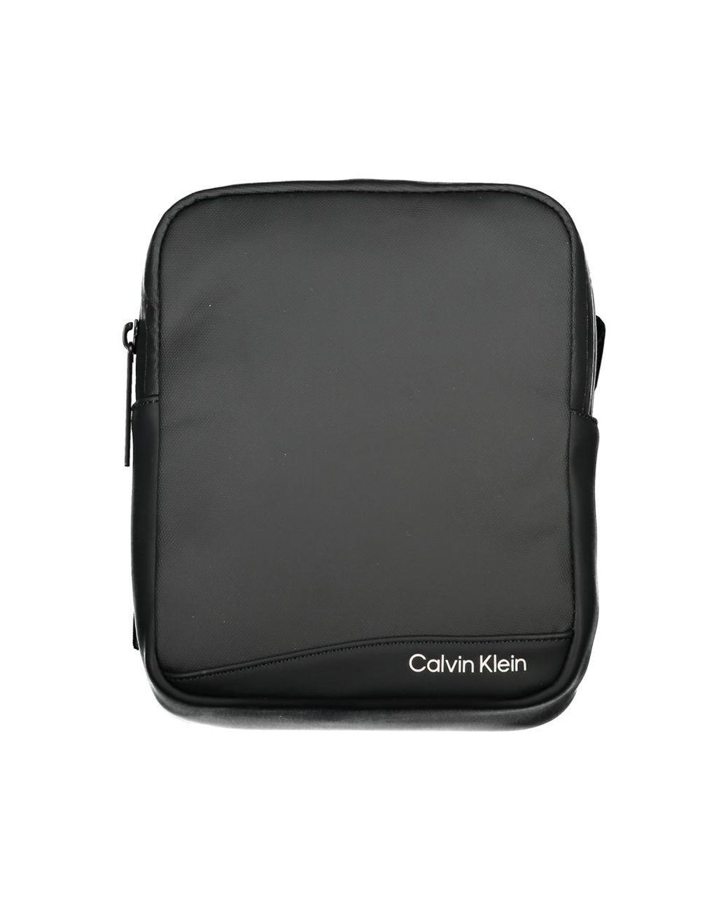 Calvin Klein Black Sleek Recycled Polyester Shoulder Bag for men