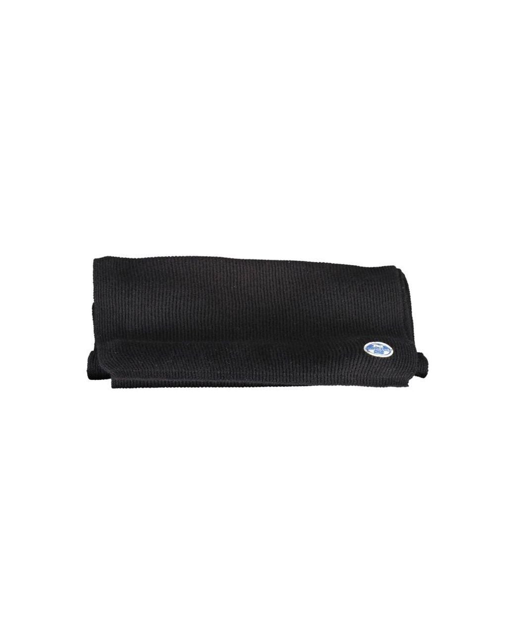 North Sails Black Cotton Scarf for men