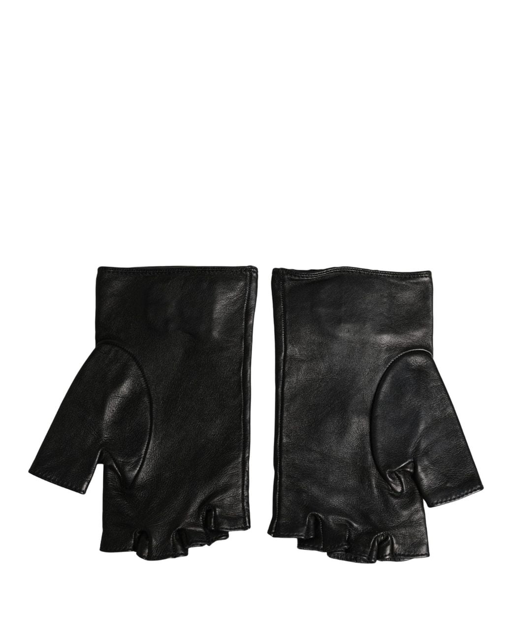 Dolce & Gabbana Black Embellished Wrist Length Fingerless Gloves