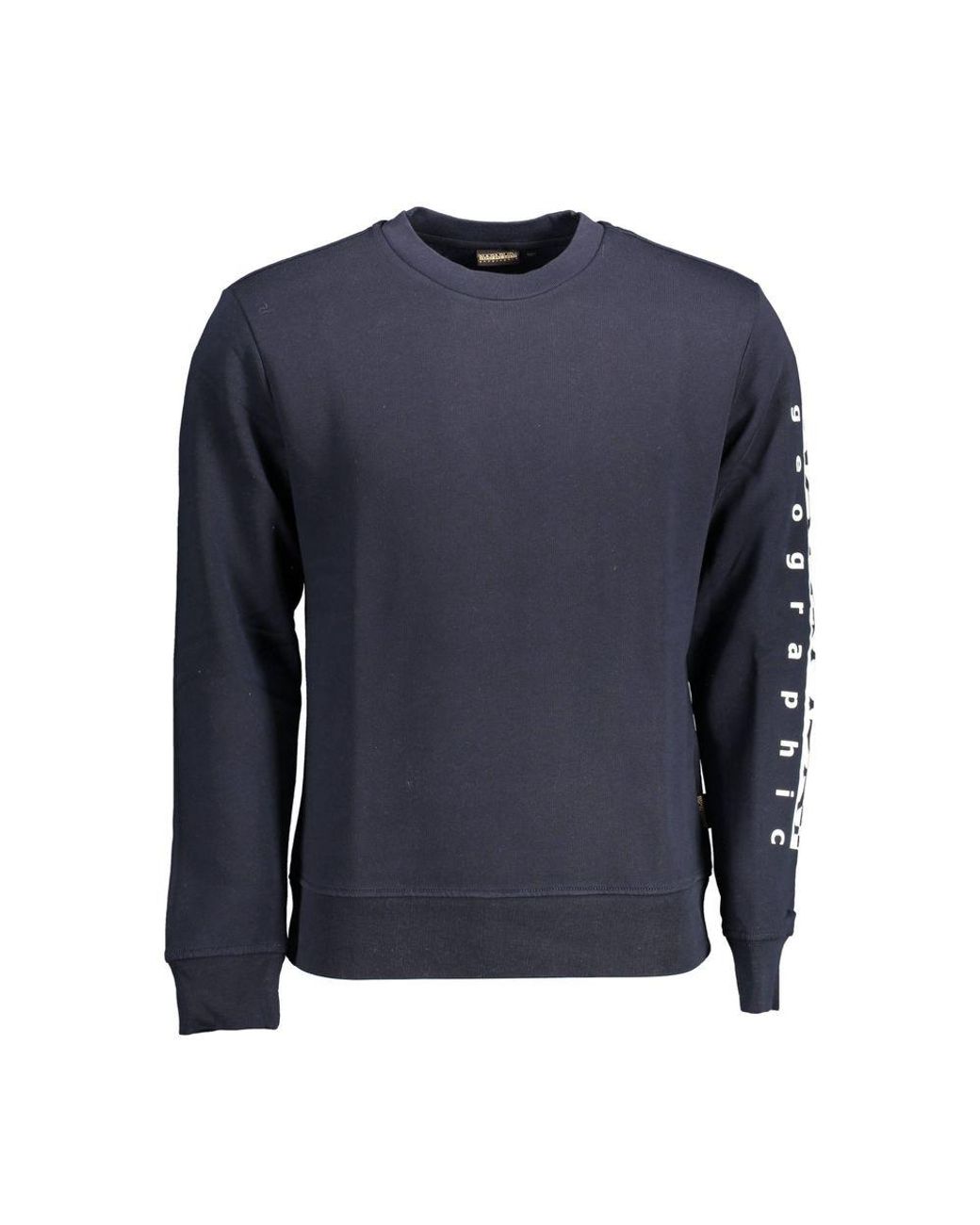 Napapijri Blue Cotton Sweater for men