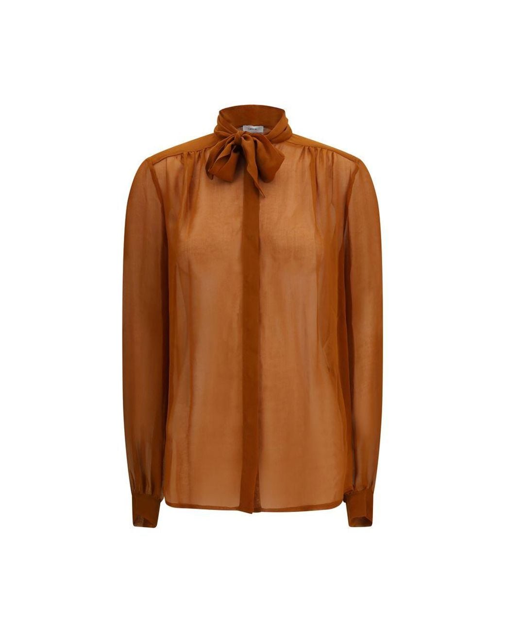 Lardini Brown Viscose Blouse