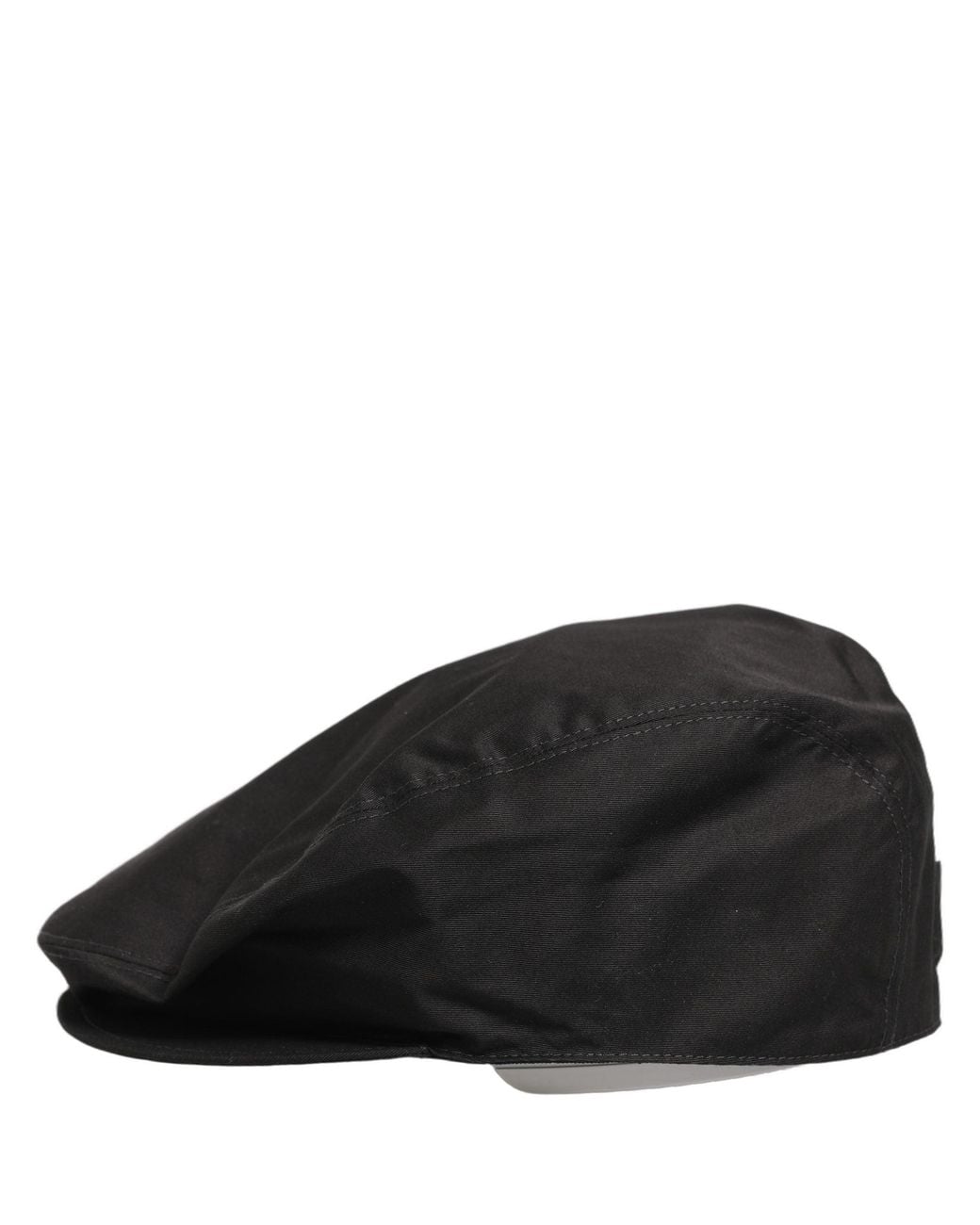 Dolce & Gabbana Men Black Cotton Stretch Newsboy Cloth Capello Hat for men