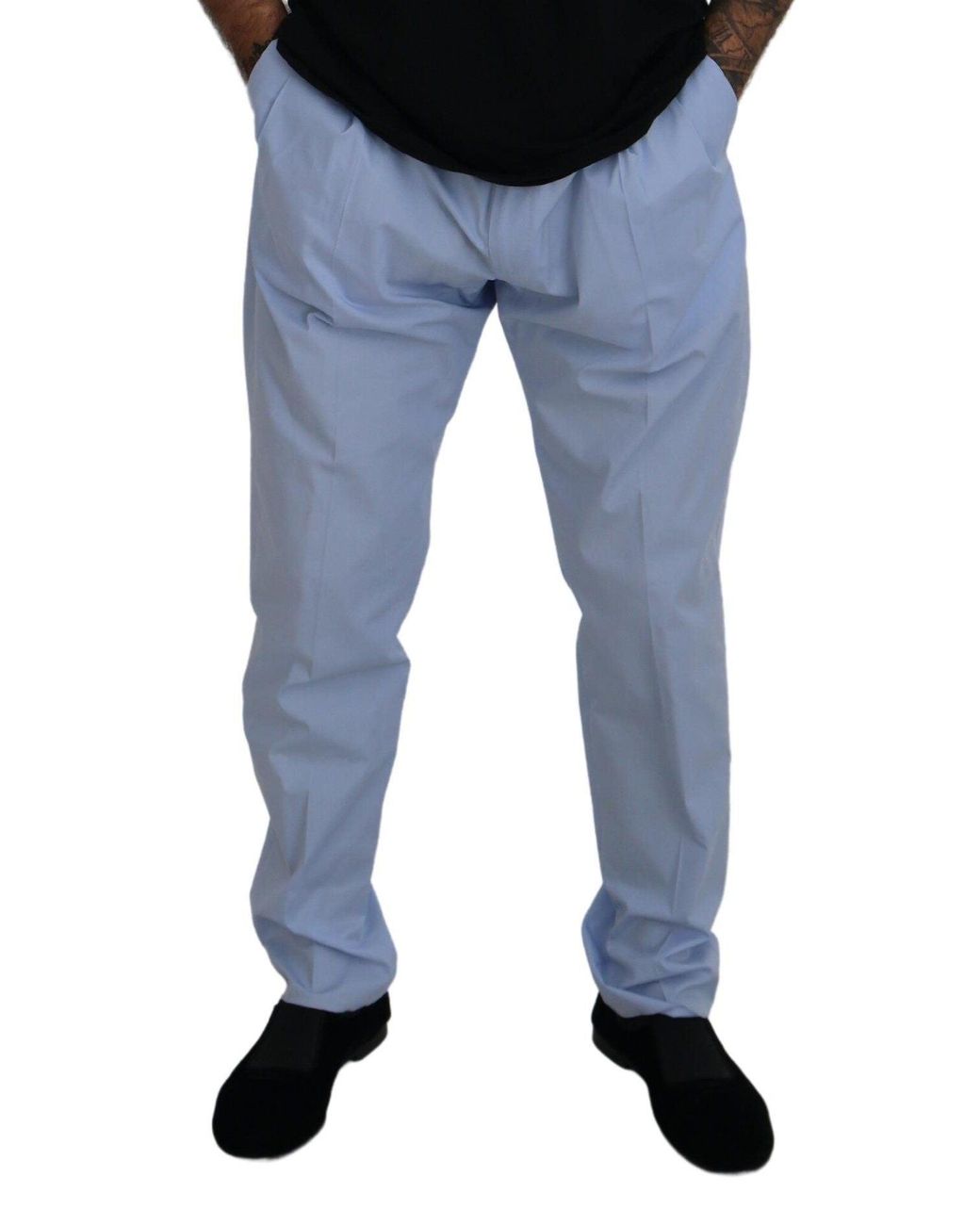 Dolce & Gabbana Blue Elegant Slim Fit Chinos for men