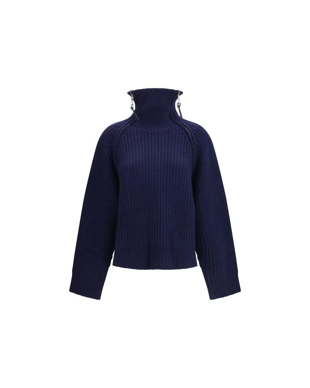 Ganni Blue Wool Oves Aries Sweatshirt