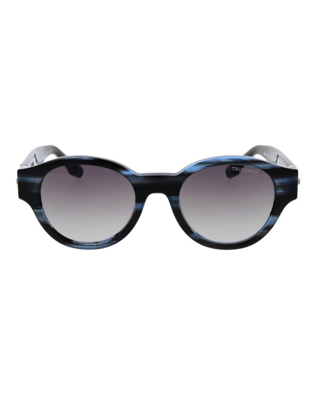 Trussardi Blue Acetate Sunglasses for men