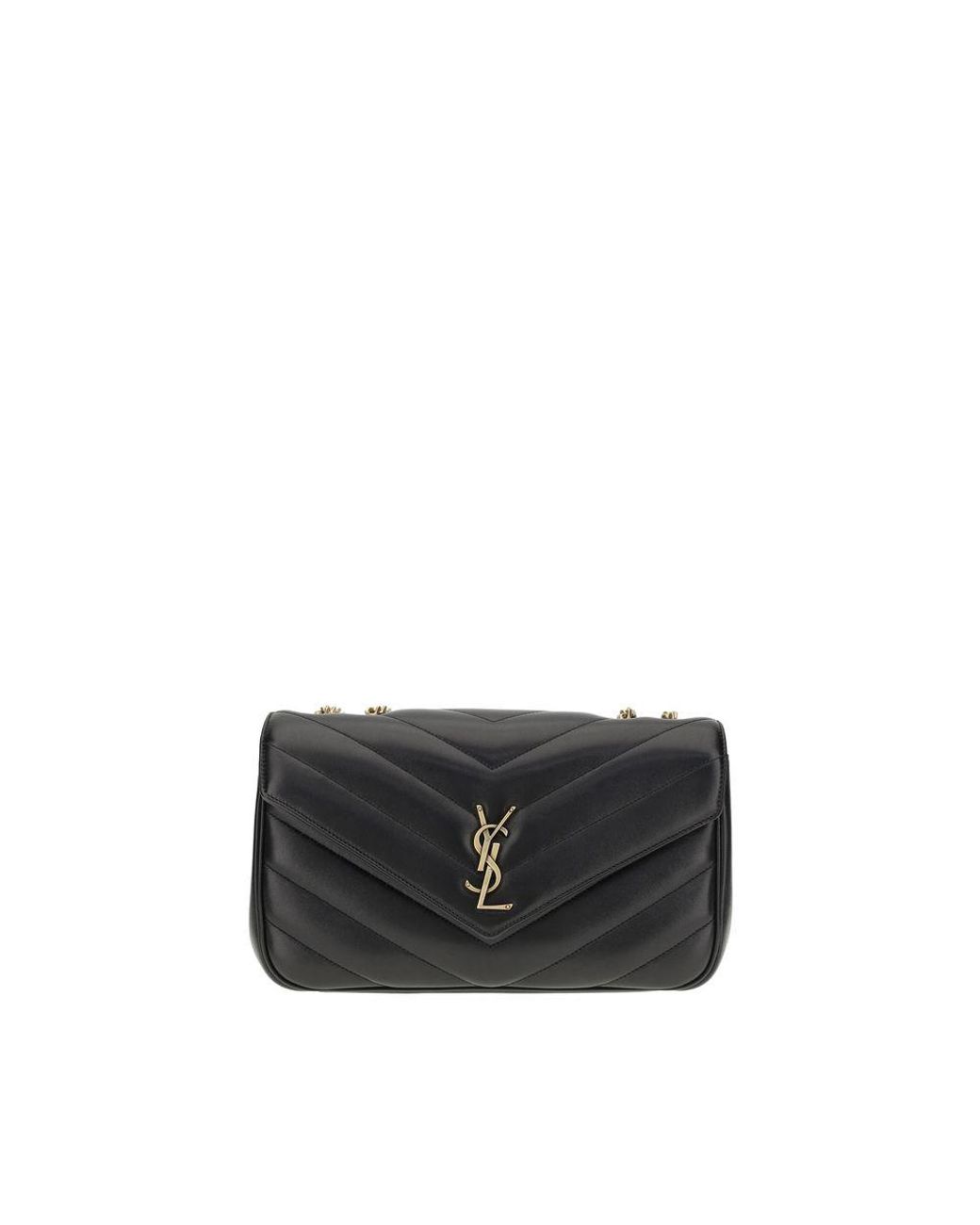 Saint Laurent Black Loulou Shoulder Bag